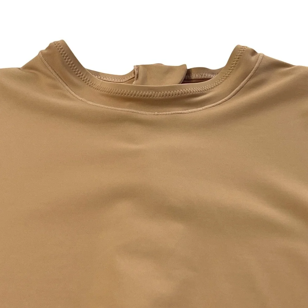 SKIMS Swim Long Sleeve‎ One Piece Ochre 3X